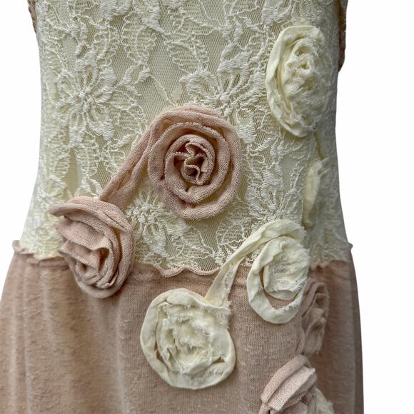Ryu Small Tan & Cream Boho Dress or Tunic - Picture 3 of 7